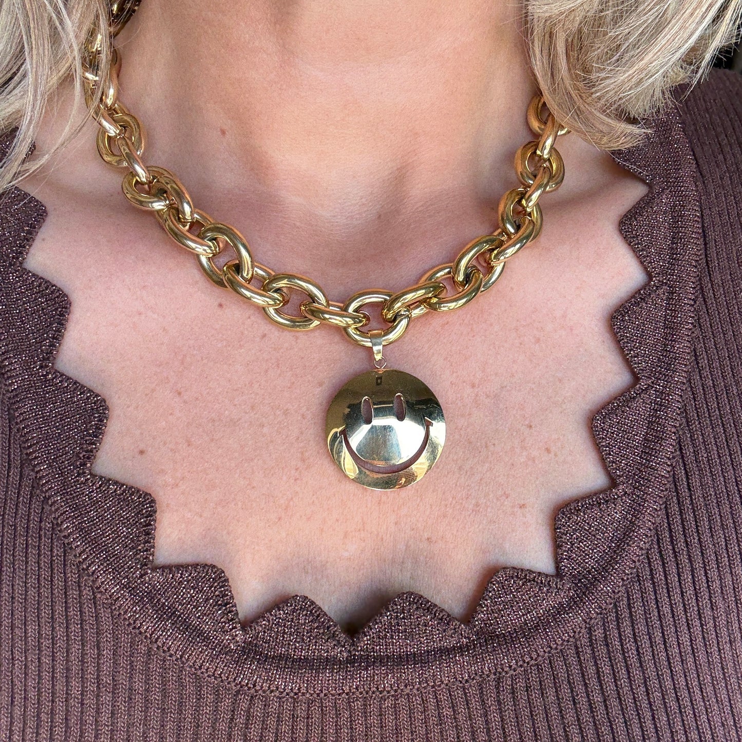 Ketting Smiley Goud Limited Edition