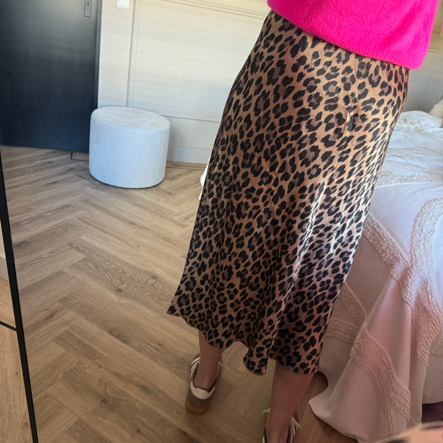 Rok Jumelle Viscose Leopard