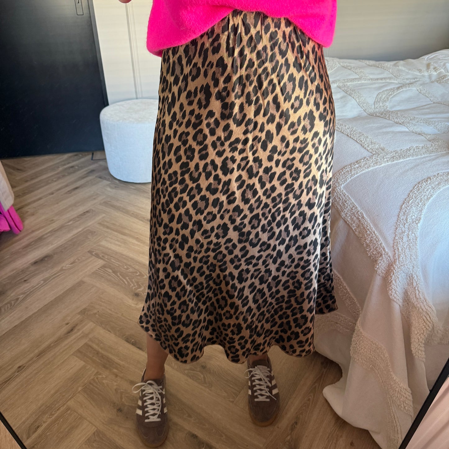 Rok Jumelle Viscose Leopard